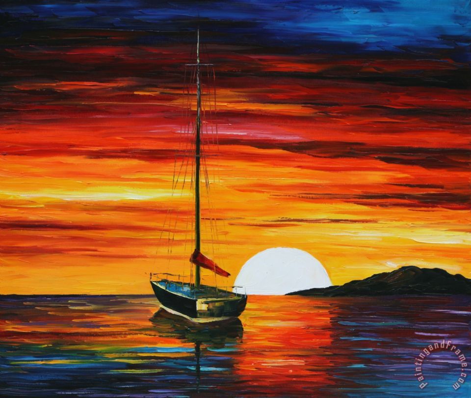 960x811 Leonid Afremov Beautiful Sunset Painting - Beautiful Sunset Painting