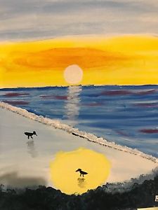 225x300 Beautiful Sunset Painting Ebay - Beautiful Sunset Painting