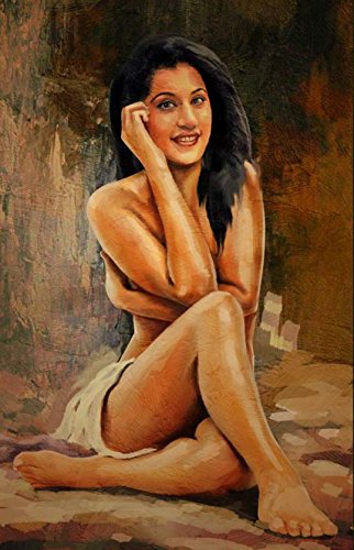 322x500 Chic Wall Oil Painting Seductively Beautiful Women Oil Painting - Beautiful Woman Oil Painting