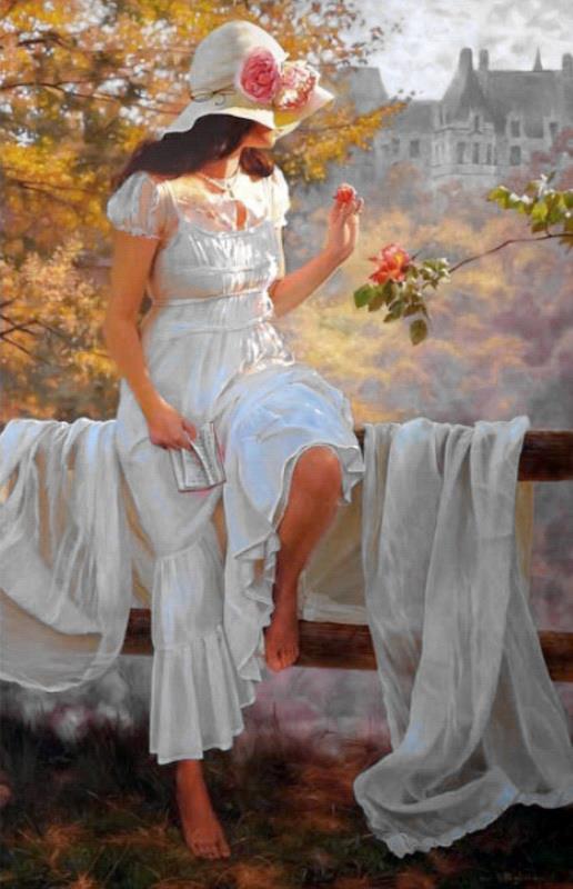516x800 25 Beautiful Oil Paintings By Andrei Belichenko - Beautiful Woman Oil Painting