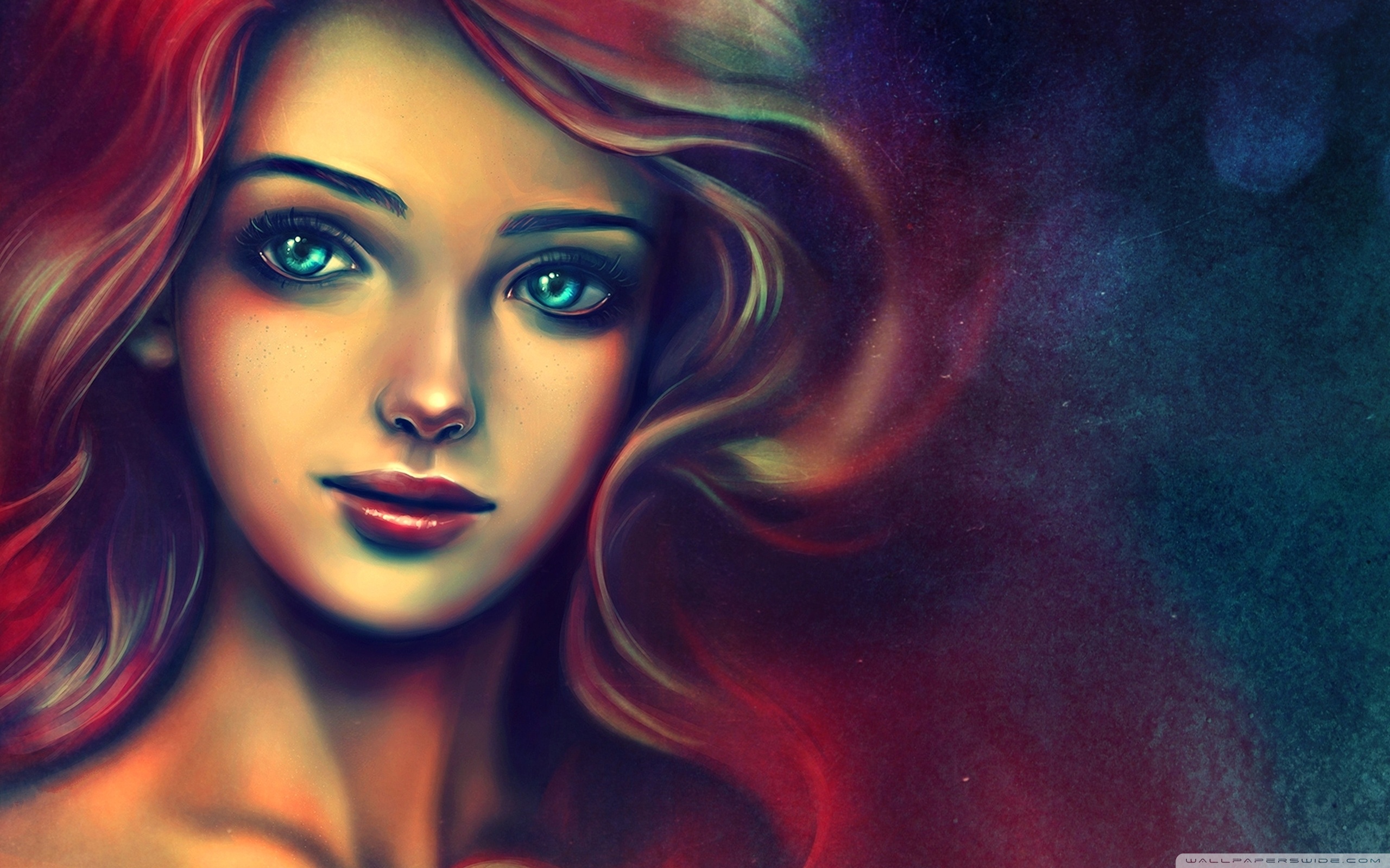 2560x1600 Portrait Of A Beautiful Woman Painting 4k Hd Desktop Wallpaper - Beautiful Woman Painting