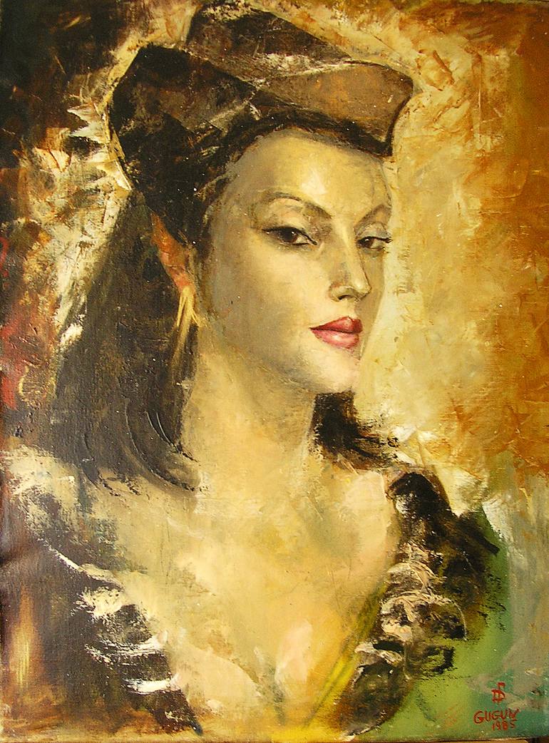 770x1042 Saatchi Art Beautiful Woman Painting By Jemal Gugunava - Beautiful Woman Painting