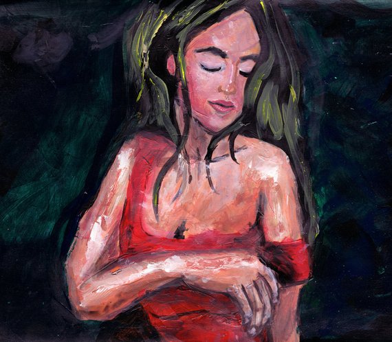 570x498 Beautiful Woman Painting Sensual Women Art Bedroom Painting - Beautiful Woman Painting