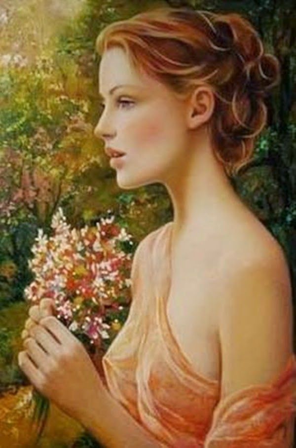 Beautiful Woman Painting Images