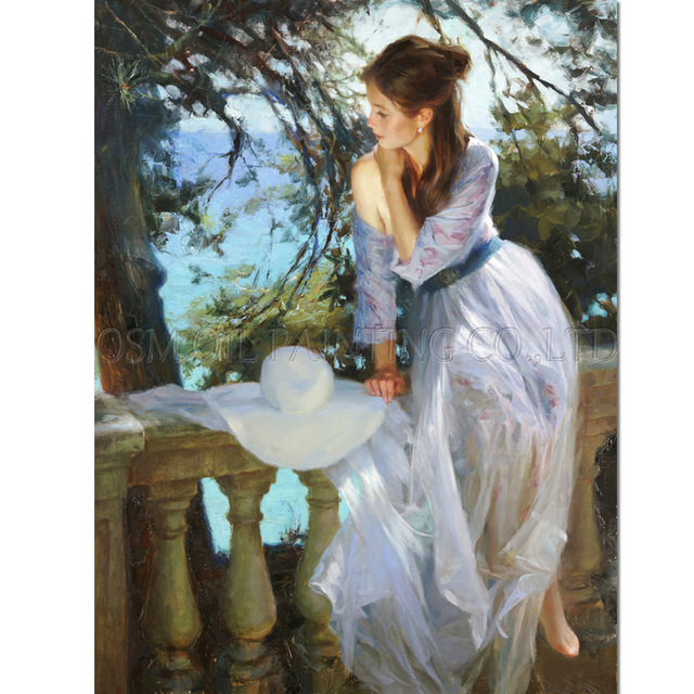 640x640 Old Artist Handmade High Quality Impression Beautiful Lady Oil - Beautiful Woman Painting Images