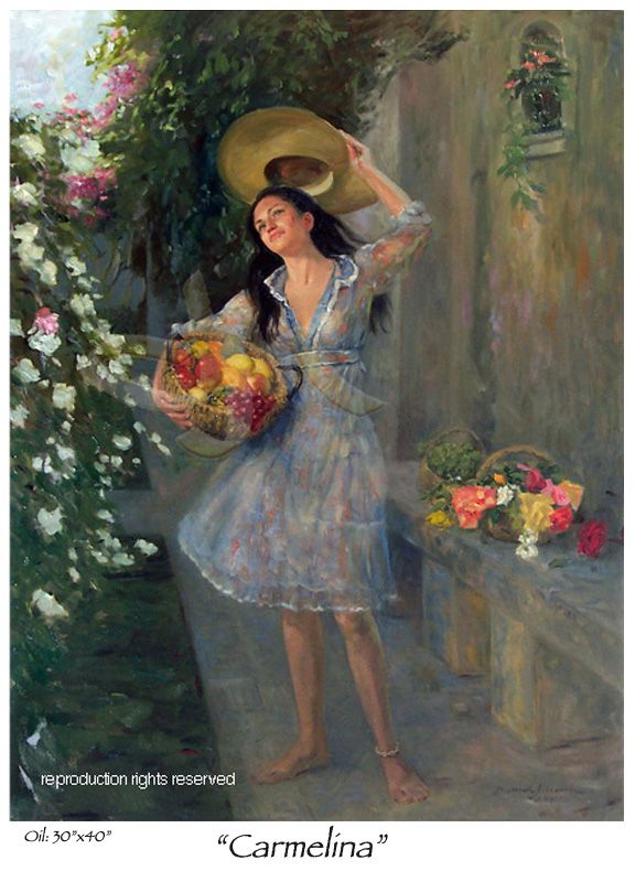 576x790 Romantic, Beautiful Women, Painting, Impressionist Illustrations - Beautiful Woman Painting Images