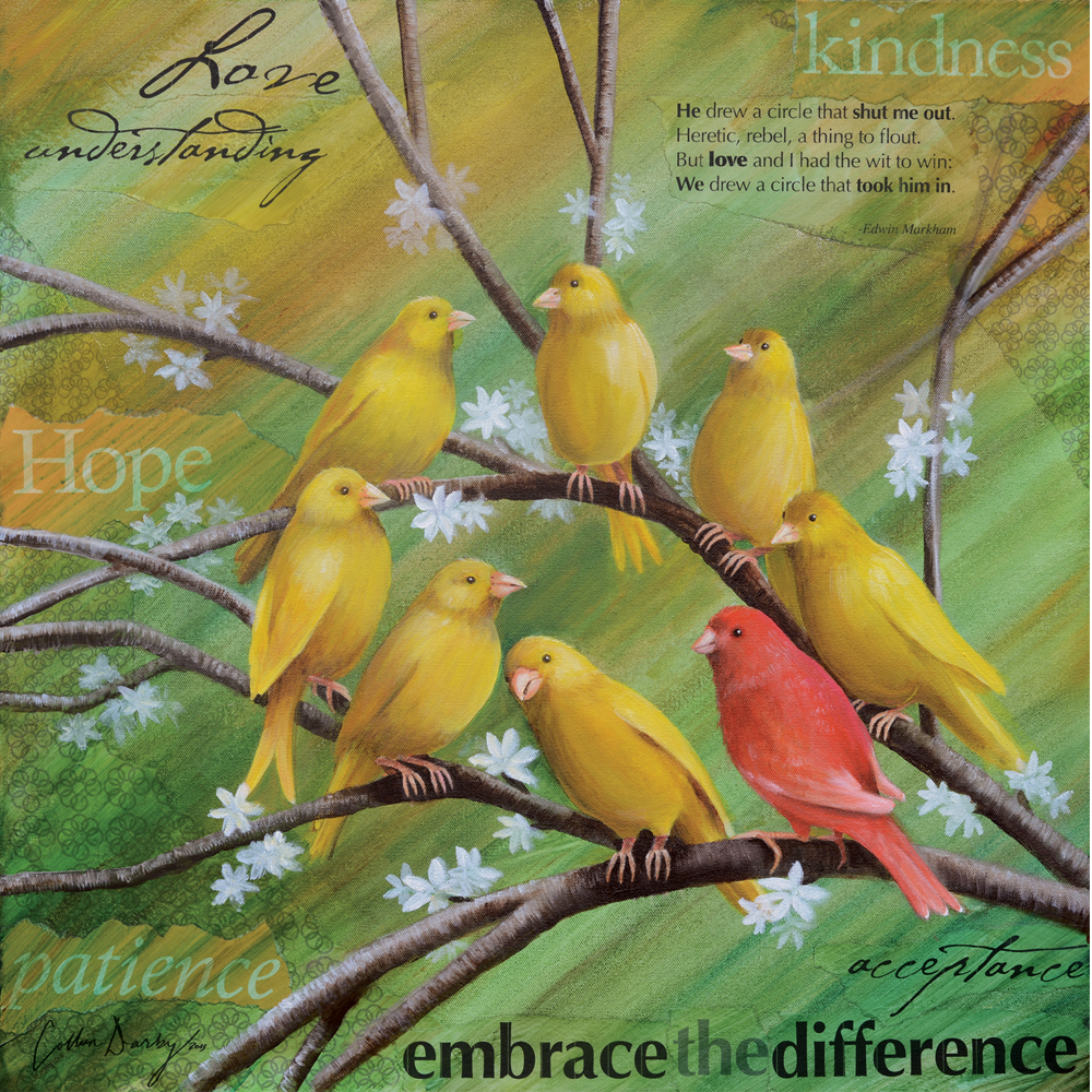 1000x1000 Painting A Better World Embrace - Beautiful World Of Painting