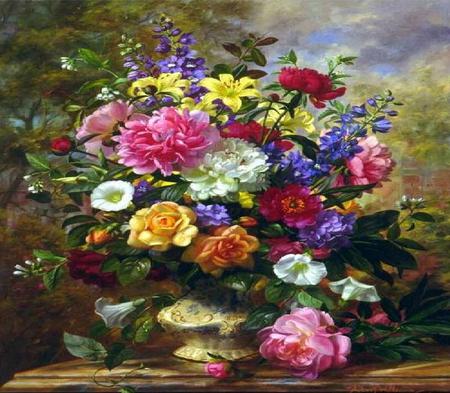 450x393 World Of Beautiful Flowers - Beautiful World Of Painting