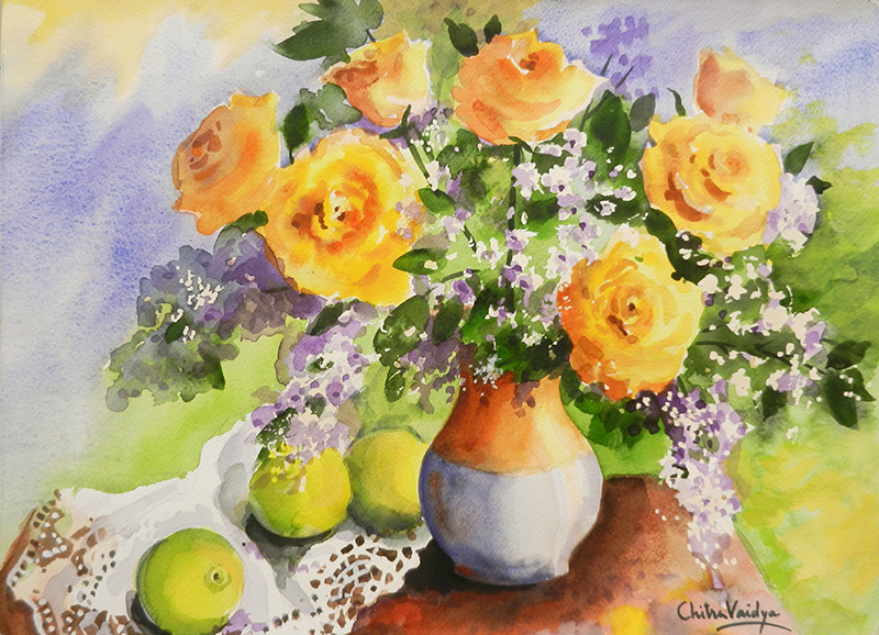 800x578 Yellow Rose Flowers - Beautiful World Of Painting
