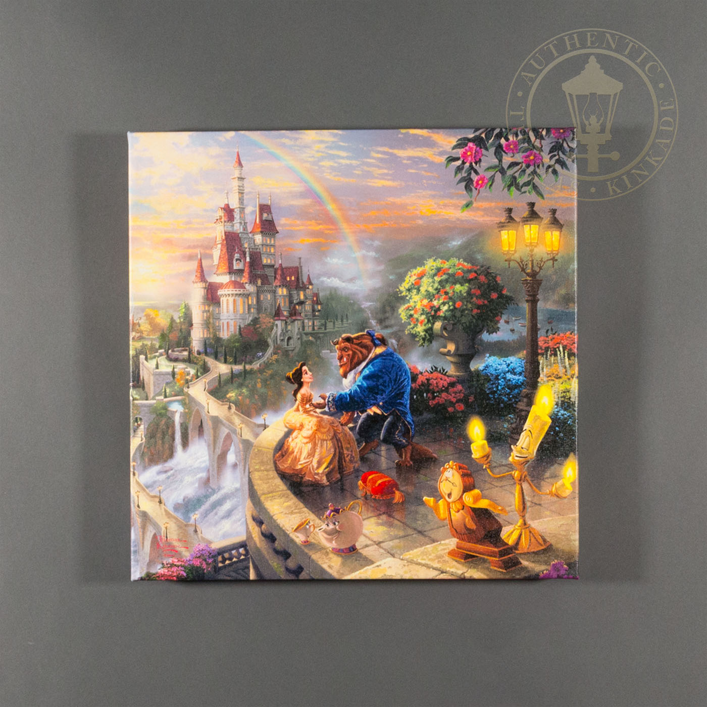 1400x1400 Beauty And The Beast Falling In Love X Gallery Wrapped - Beauty And The Beast Canvas Painting