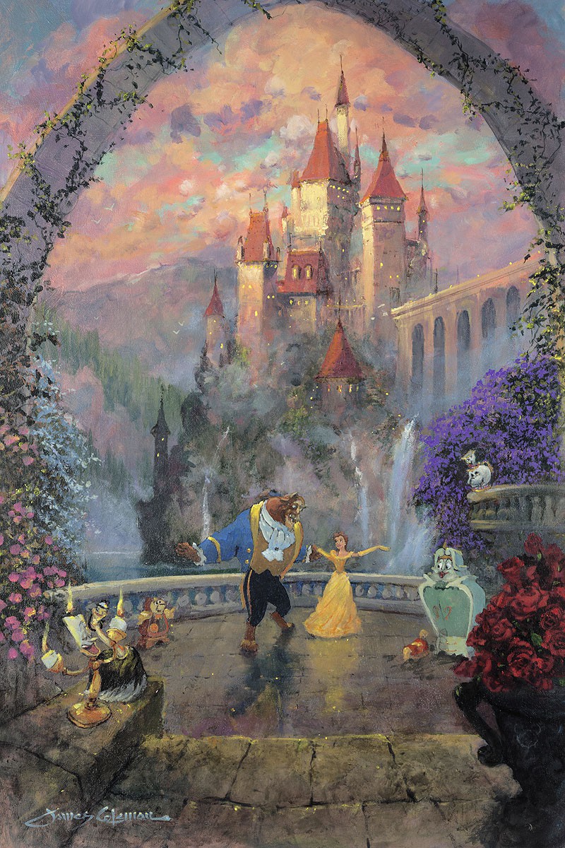 800x1200 James Coleman Beauty And The Beast - Beauty And The Beast Canvas Painting