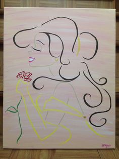 236x314 Let's Get - Beauty And The Beast Canvas Painting