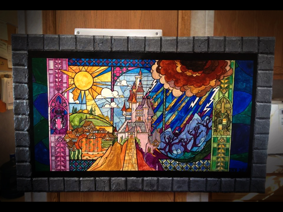 960x720 Beauty And The Beast - Beauty And The Beast Painting