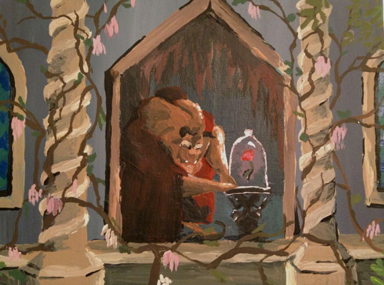 560x416 Beauty And The Beast Painting Disney Pin Forum - Beauty And The Beast Painting