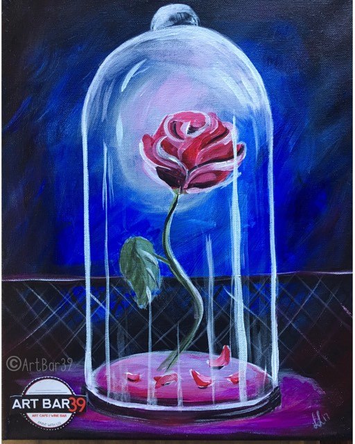 Beauty And The Beast Rose Painting At Paintingvalley Com Explore Collection Of Beauty And The Beast Rose Painting