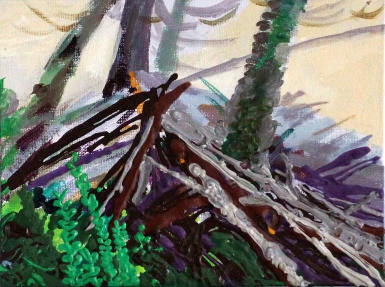 770x574 Saatchi Art Gatineau Park Beaver Dam Painting By Yeojin Jung - Beaver Painting