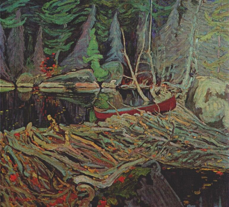 772x700 The Beaver Dam Painting J. E. H. Macdonald Oil Paintings - Beaver Painting