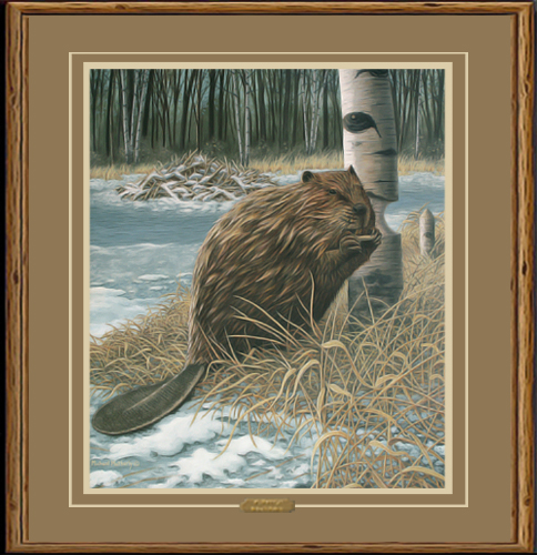 484x500 Leave It To A Beaver - Beaver Painting