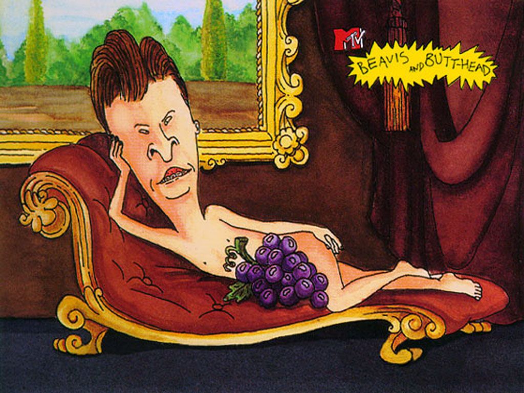 1024x768 Beavis And Butthead - Beavis And Butthead Painting