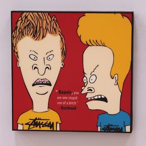 300x300 Beavis And Butthead Canvas Quotes Wall Decal Photo Painting Frame - Beavis And Butthead Painting