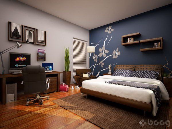 600x450 Blue Master Bedroom Paint Color Ideas Interior - Bedroom Painting