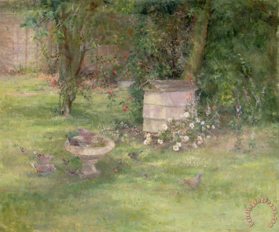 960x797 Joyce Haddon Beehive And Doves Painting - Beehive Painting