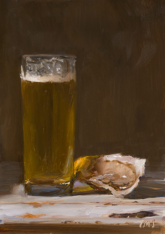700x992 Daily Paintings Beer And Oysters Postcard From Provence - Beer And Painting