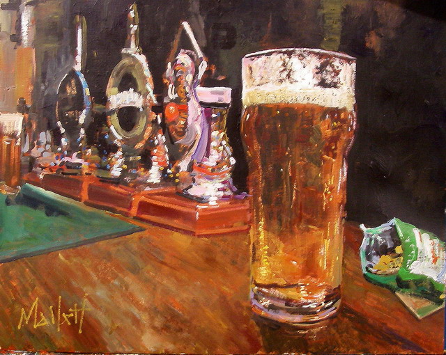 640x510 Painting Of Beer - Beer And Painting