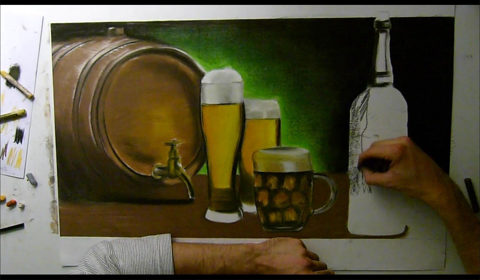 1666x972 Speed Painting - Beer And Painting