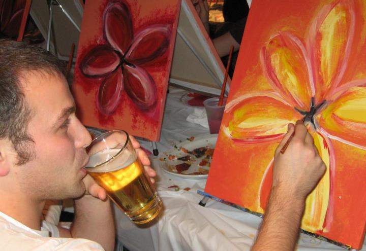 720x495 The Newest Twist To A Night - Beer And Painting