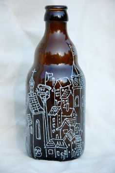 236x354 487 Best Bottle Ideas Images On Decorated Bottles - Beer Bottle Painting