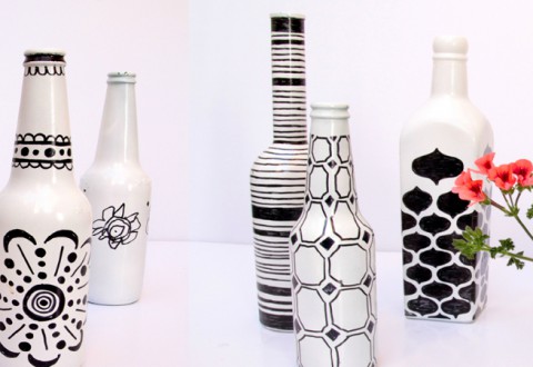 480x330 Painted Beer Bottles - Beer Bottle Painting