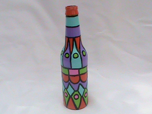640x480 Vazquez Style Art Painted Bottle Tutorial - Beer Bottle Painting