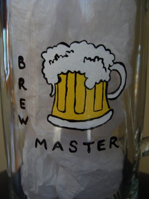 300x400 Brewmaster Hand Painted Beer Mug - Beer Mug Painting