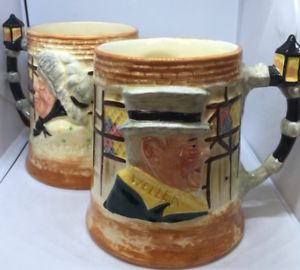 300x270 English Ale Mugs Lancaster Sandland Stein Beer Mug Hand Painted - Beer Mug Painting