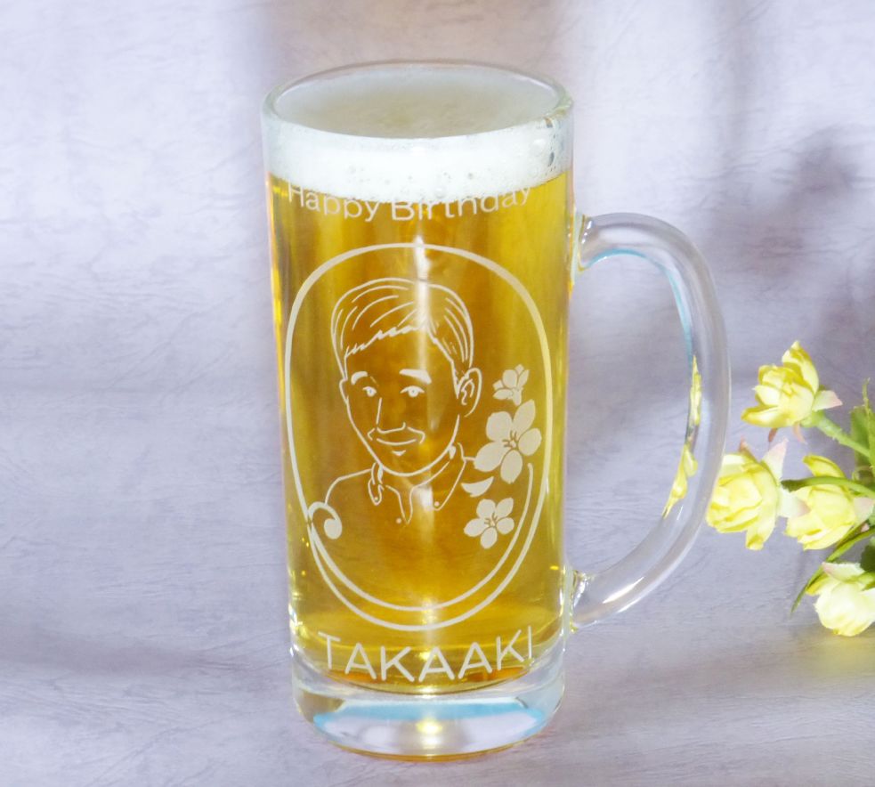 983x884 Art Yotsuba Rakuten Global Market Name Portrait Put Name Beer - Beer Mug Painting