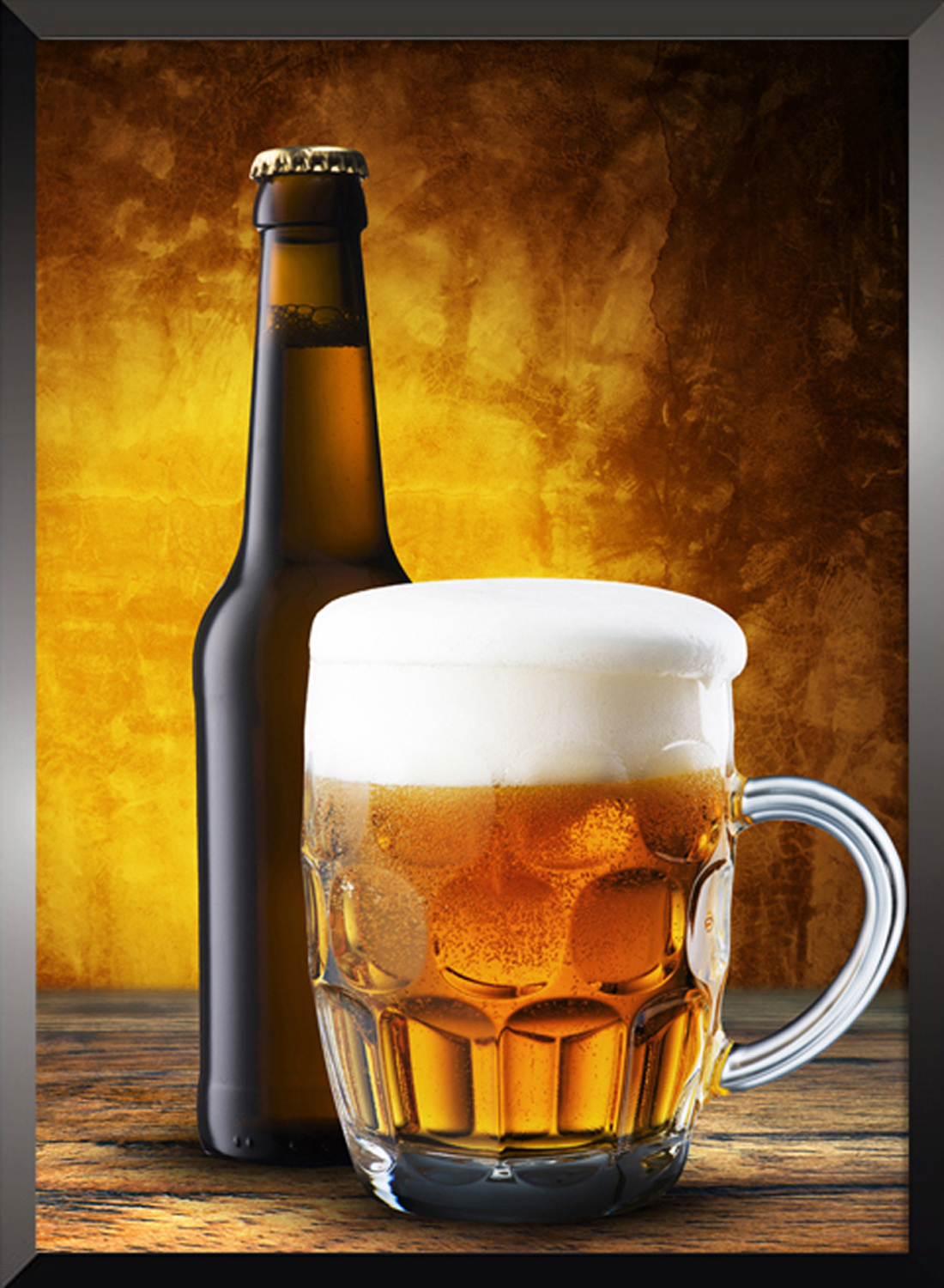 1100x1500 Animated Painting (Poster) - Beer Mug Painting