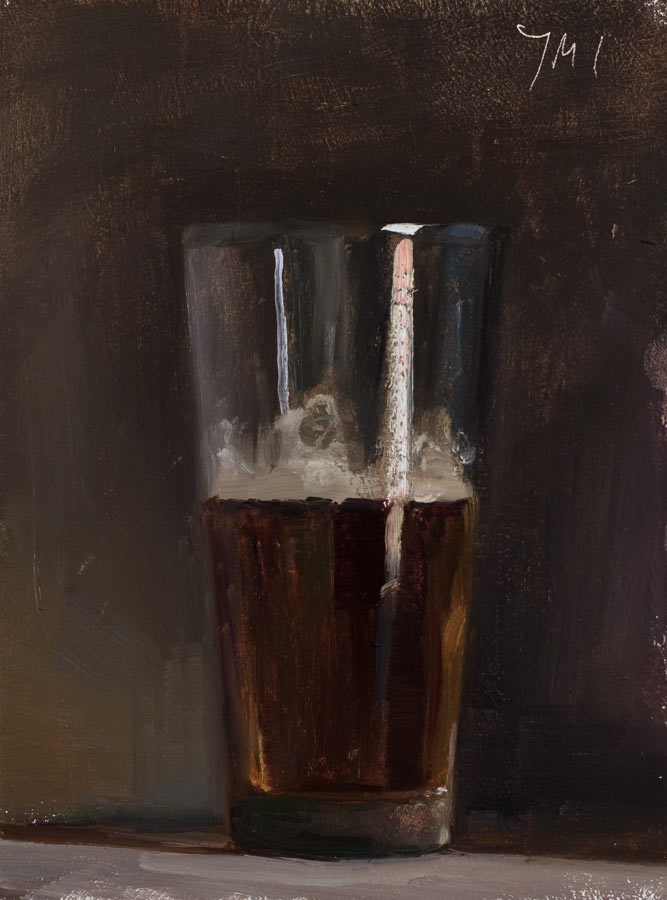 667x900 Daily Paintings Glass Of Beer Postcard From Provence - Beer Painting