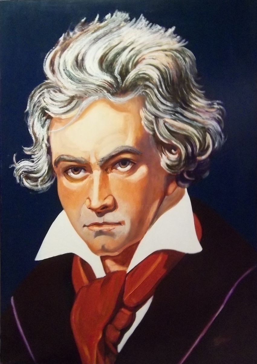 850x1200 Ludwig Van Beethoven (Philippe Jamin) - Beethoven Painting