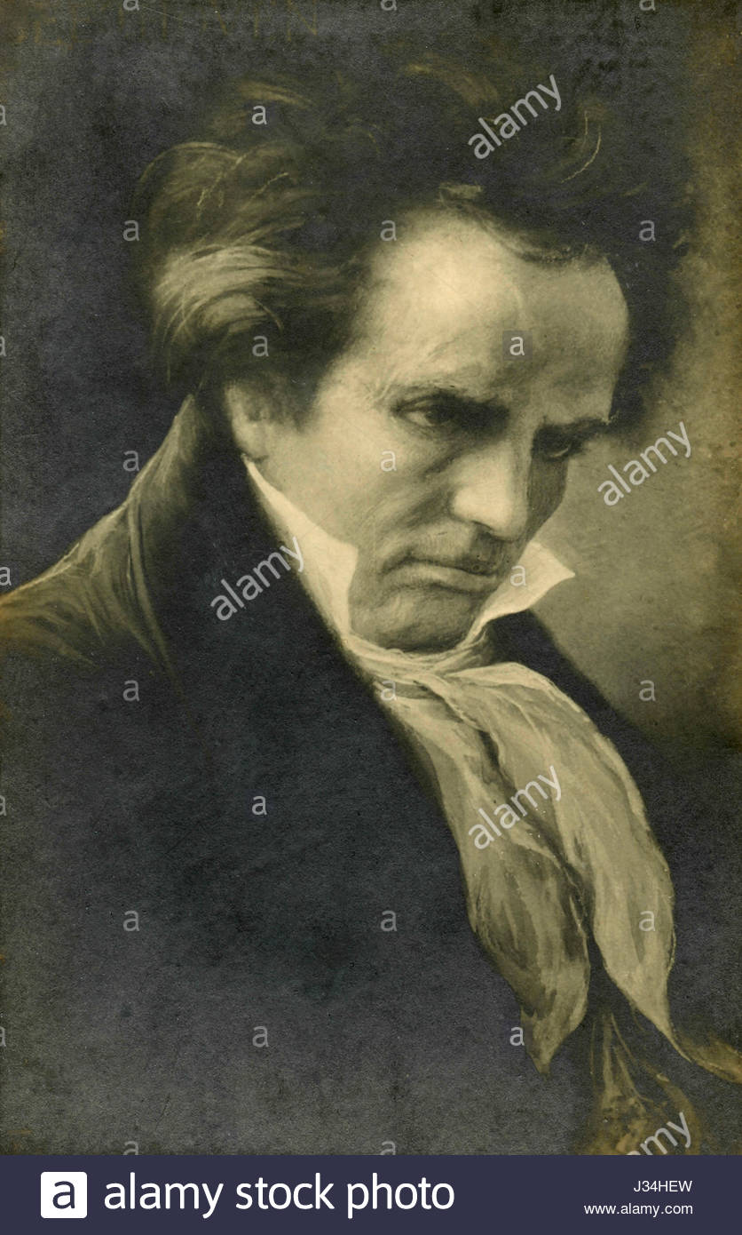 836x1390 Portrait Of Ludvig Van Beethoven, Painting Stock Photo 139628465 - Beethoven Painting