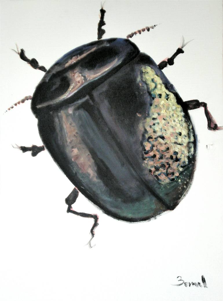 770x1040 Saatchi Art Beetle Painting By Juan Bernal Guerrero - Beetle Painting