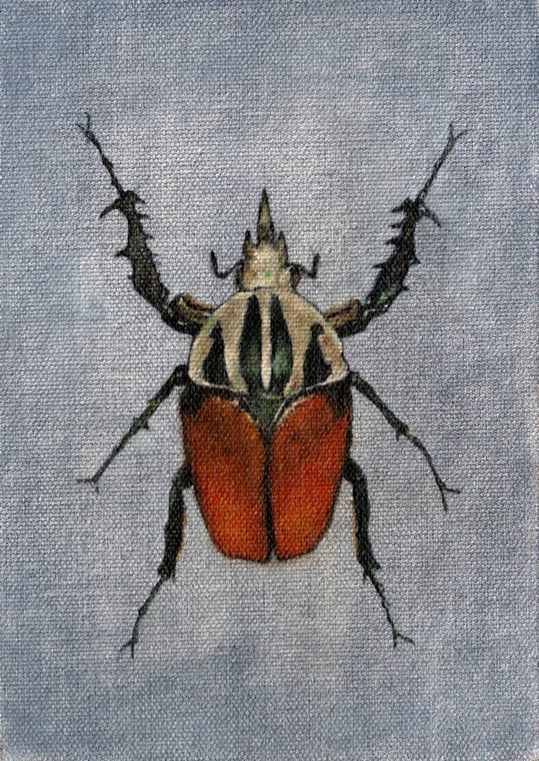 770x1088 Saatchi Art Beetle Study N.2 Painting By Kevin Scott Miller - Beetle Painting