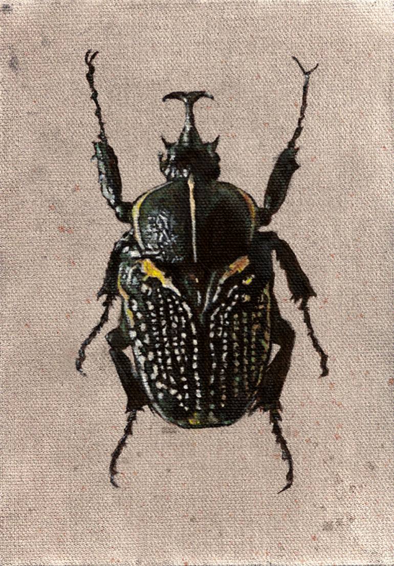 770x1105 Saatchi Art Beetle Study N.3 Painting By Kevin Scott Miller - Beetle Painting