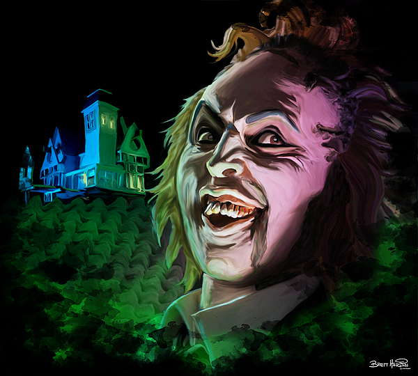 600x540 Beetlejuice Beetlejuice Beetlejuice Painting By Brett Hardin - Beetlejuice Painting