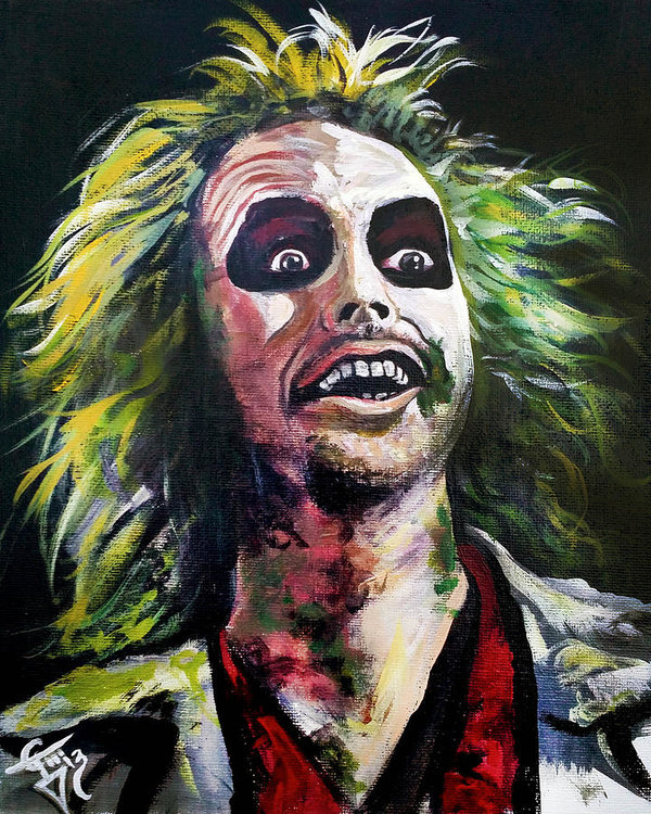 600x750 Beetlejuice Poster By Tom Carlton - Beetlejuice Painting