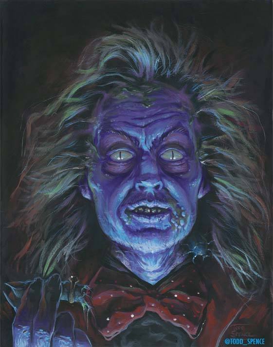 561x714 Beetlejuice Painting - Beetlejuice Painting