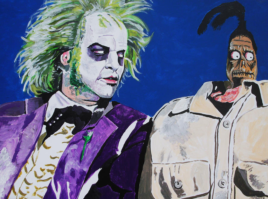 900x670 Awkward Painting By Jeremy Moore - Beetlejuice Painting