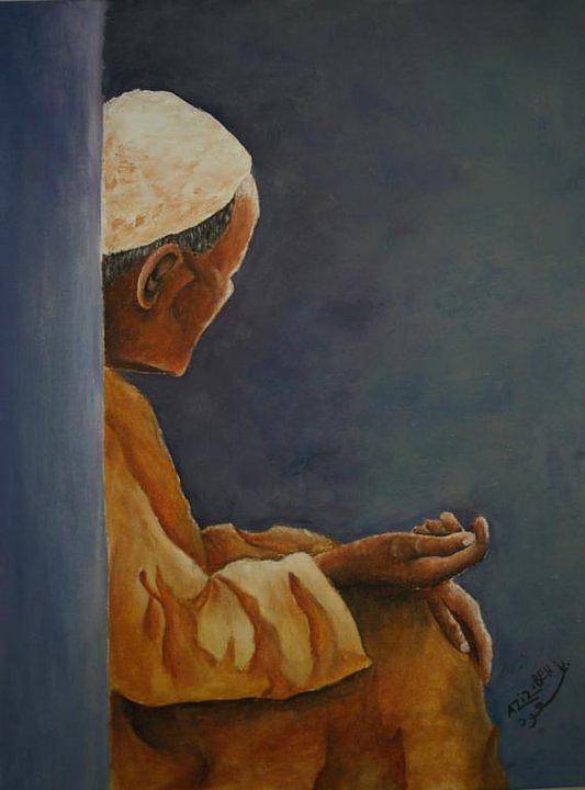 533x720 The Beggar Painting By Aziz Ben - Beggar Painting