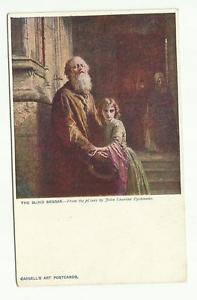 197x300 The Blind Beggar Painting Art Old Postcard Ebay - Beggar Painting
