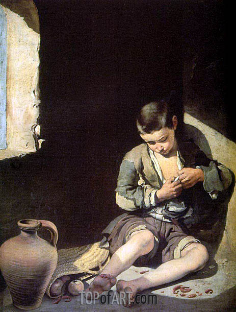 463x611 The Young Beggar Murillo Painting 3976 Topofart - Beggar Painting